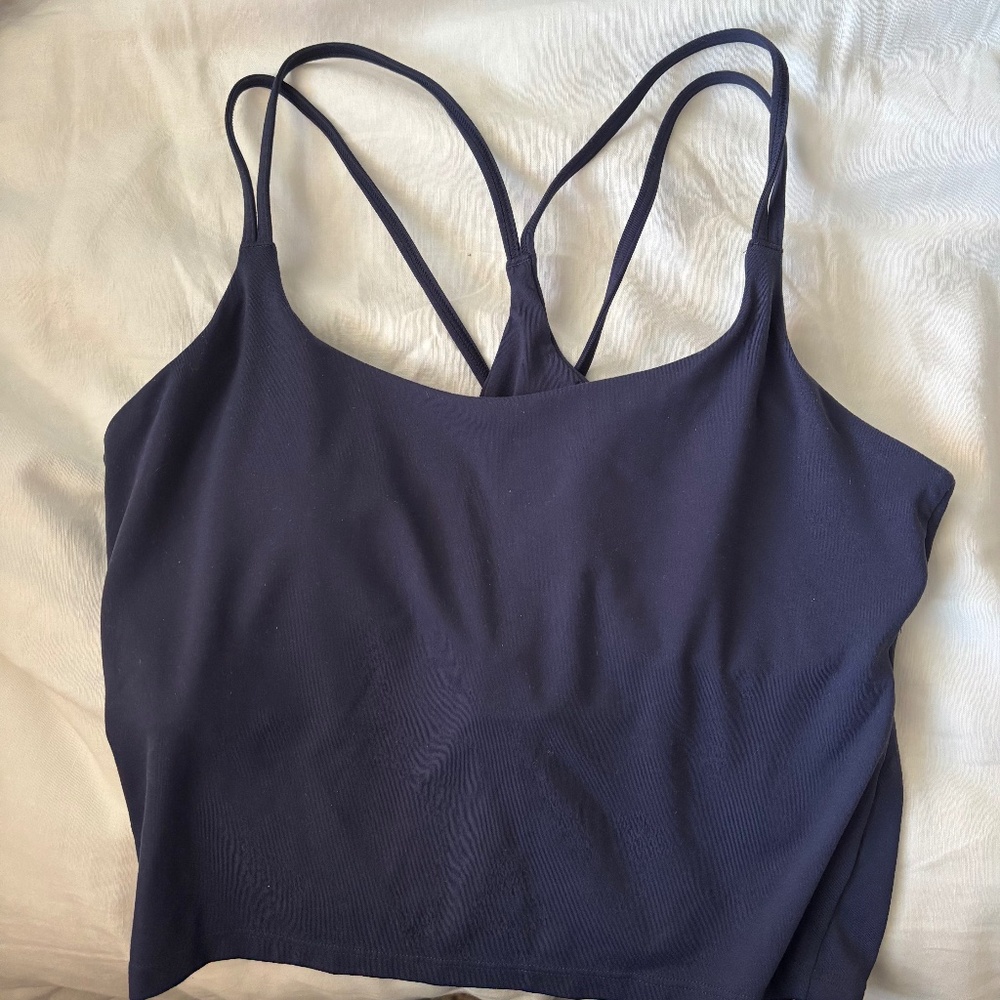 Fabletics Principal Built-In Bra Tank Navy M